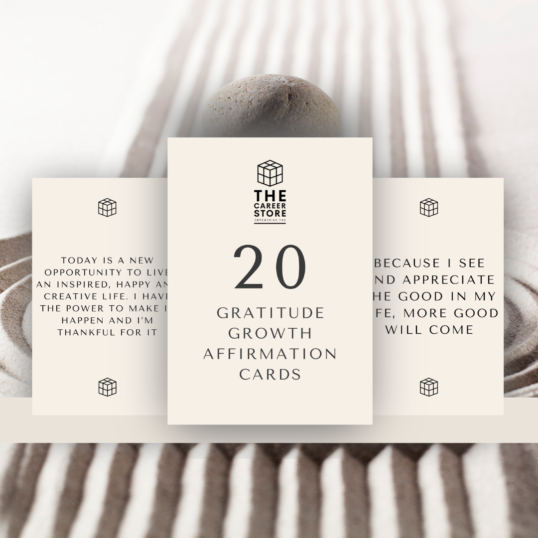 Gratitude Growth Affirmation Cards