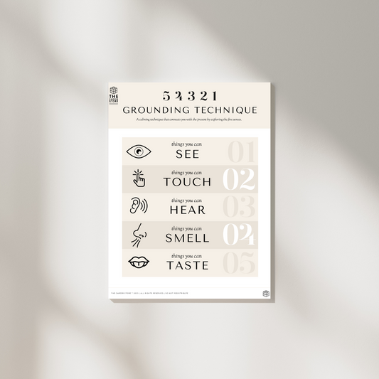 5-4-3-2-1 Grounding Technique Poster